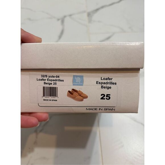 NEW IN BOX ELEPHANTITO Loafer Espadrille Beige - Picture 2 of 5